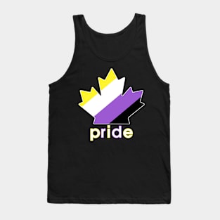 Non-Binary Pride Maple Leaf Tank Top